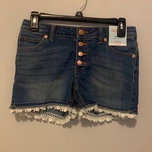 Jean shorts, new with tags